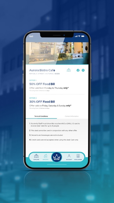 Queen Mary Discount Scheme Screenshot