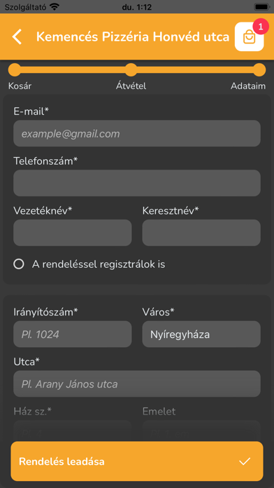 Kemencés Pizzéria Nyíregyháza Screenshot