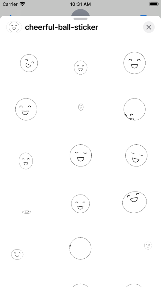 cheerful ball sticker - 1.0 - (iOS)