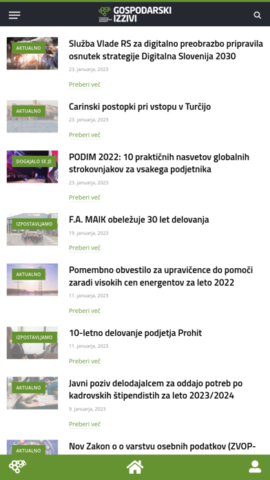 Gospodarski izzivi Screenshot 1 - AppWisp.com Gospodarski izzivi Screenshot 1 - AppWisp.com