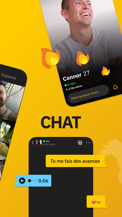 Screenshot #2 pour Grindr - Chat gay