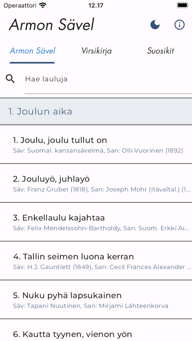 Armon Sävel Screenshot