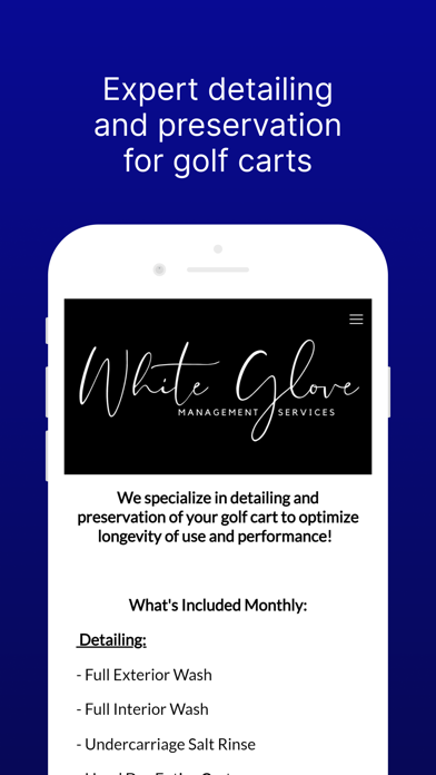 White Glove Mgmt Services Screenshot