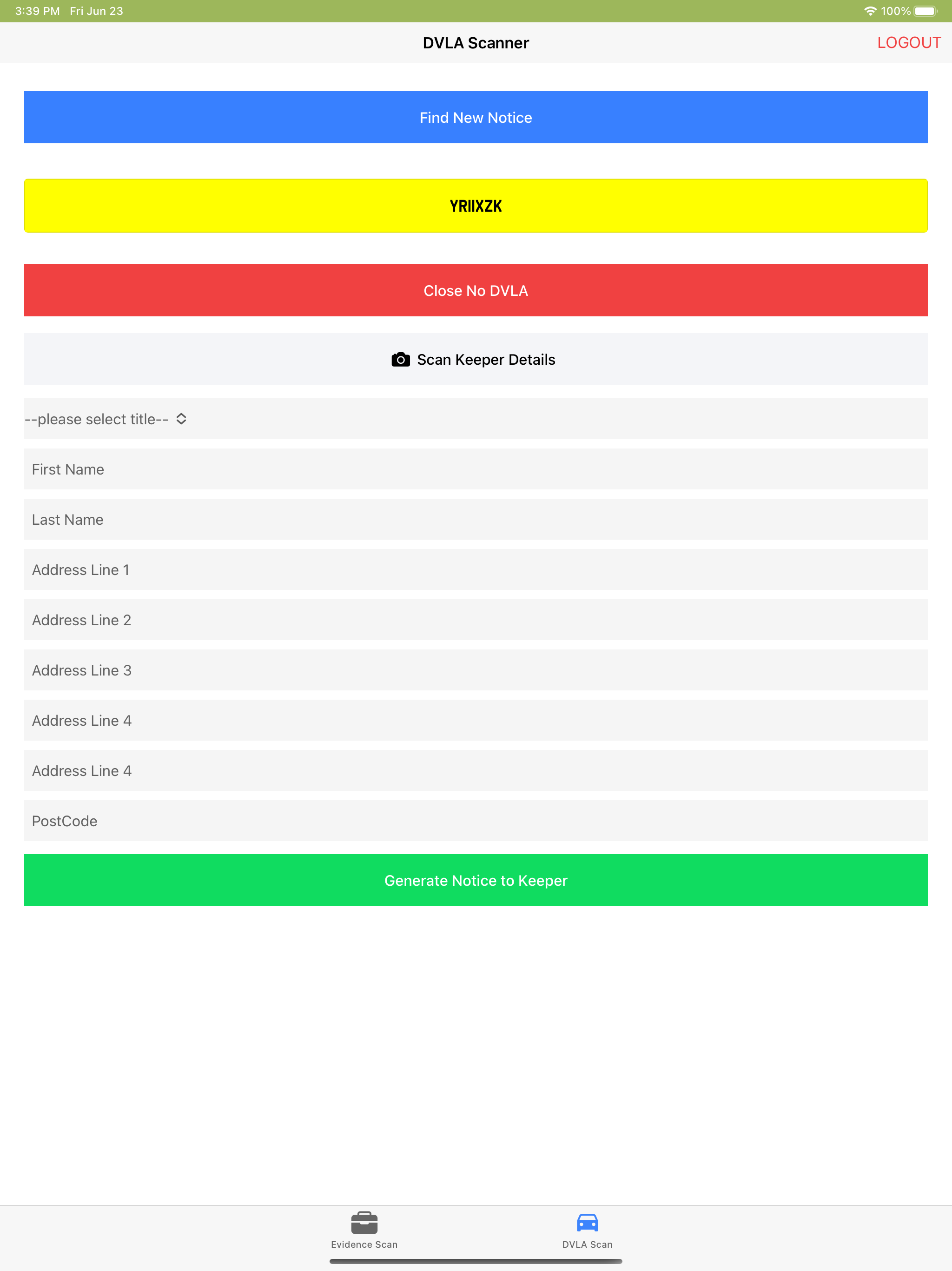 ParkSmart Dvla Scanner screenshot 4