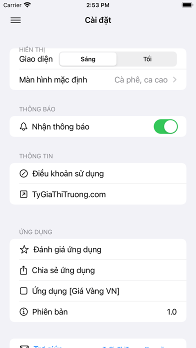 Gia Ca Thi Truong Screenshot