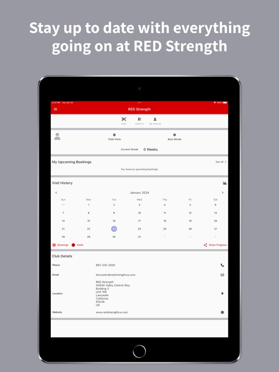 RED Strength - Lancaster, CA iPad screenshot