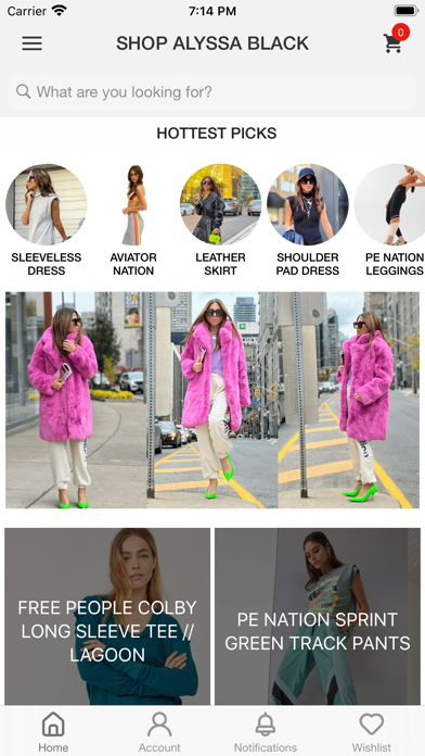 Shop Alyssa Black Screenshot
