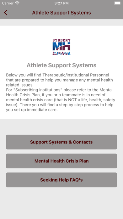 Athlete Mental Health Link screenshot 4