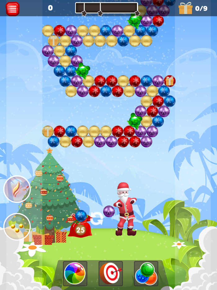 Christmas Santa Bubble Shooter