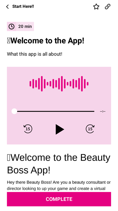 Pink Beauty Boss App Screenshot