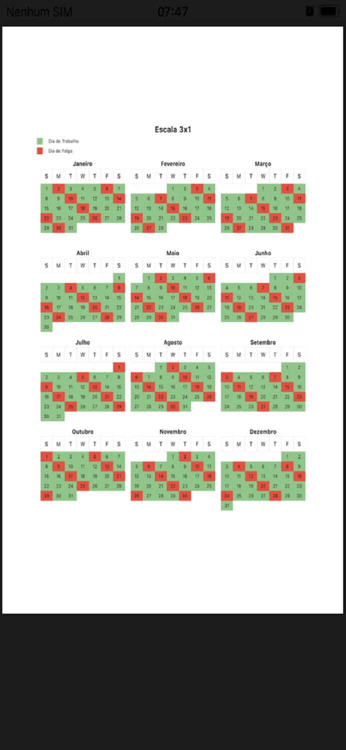 Criar Escala de Revezamento