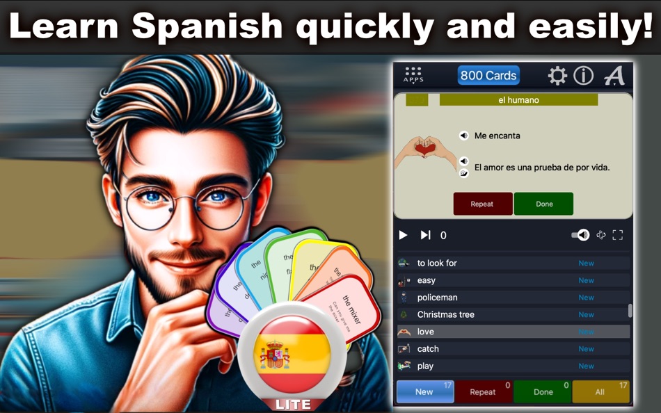 #1. NextFlash - Spanish Lite (macOS) โดย: Max Schlee
