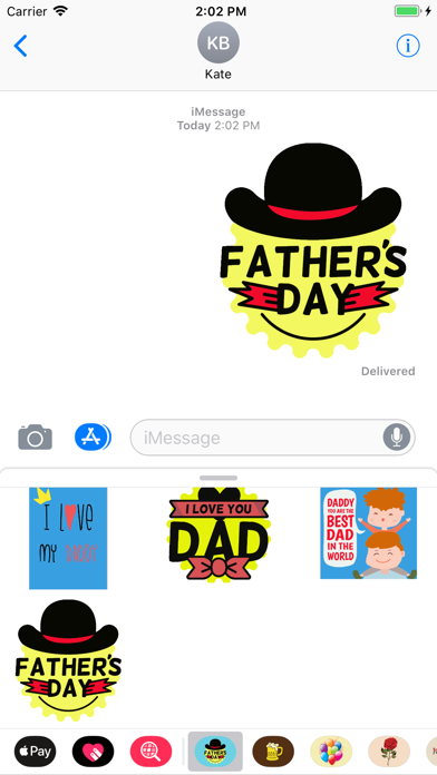 Screenshot #3 pour Fathers Day stickers & emoji