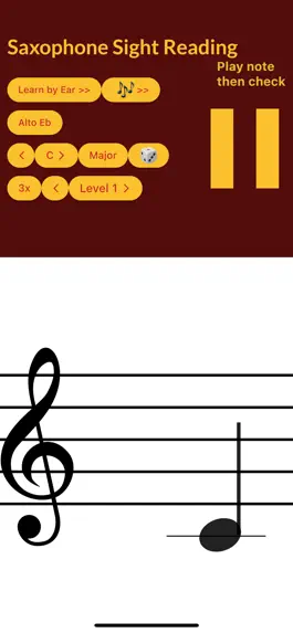 Game screenshot Saxophone Sight Reading mod apk