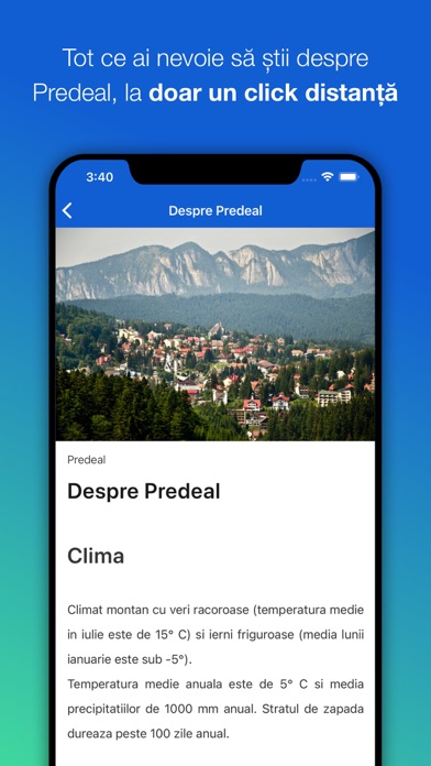 Predeal City App Screenshot