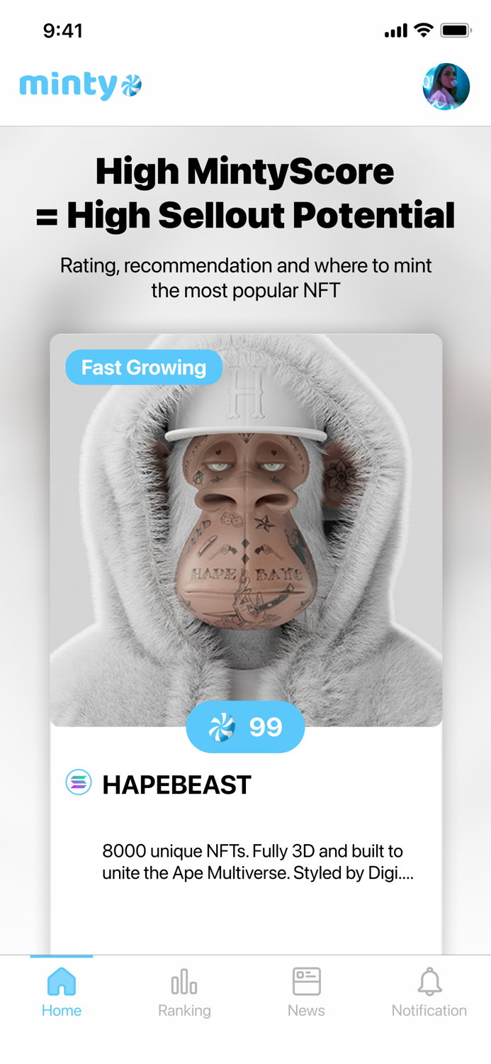 MintyScore Discover NFTs