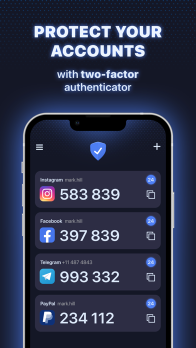 My Authenticator app Screenshot