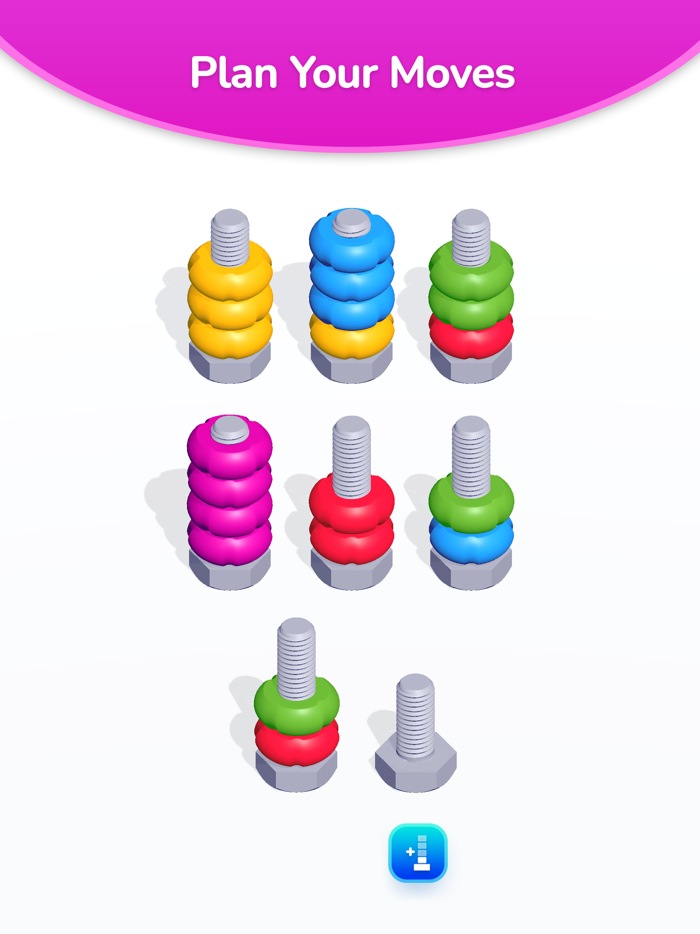 Nuts and Bolts - Color Sort 3D