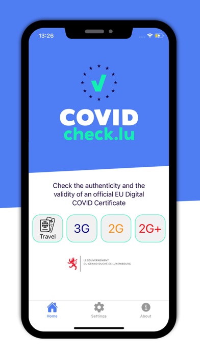 CovidCheck.lu Screenshot