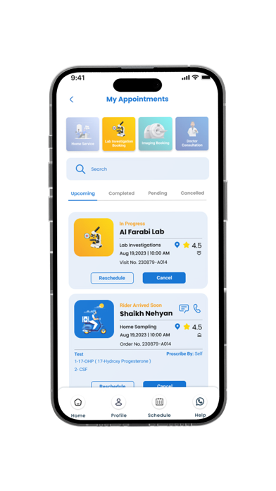 SAMR Patient Care Screenshot