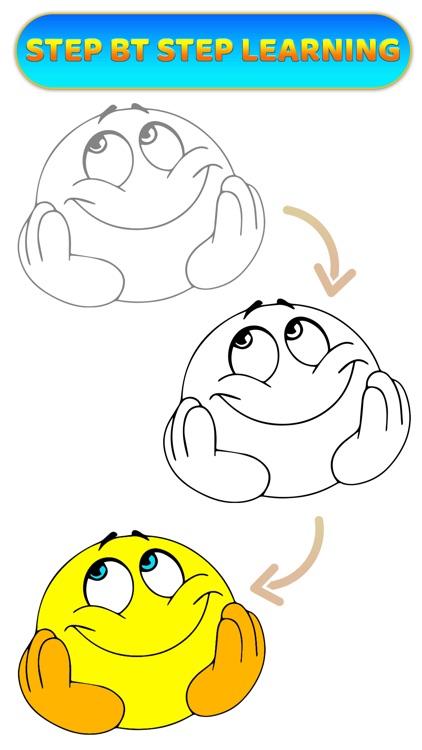 Learn To Draw Emoji Coloring screenshot-4