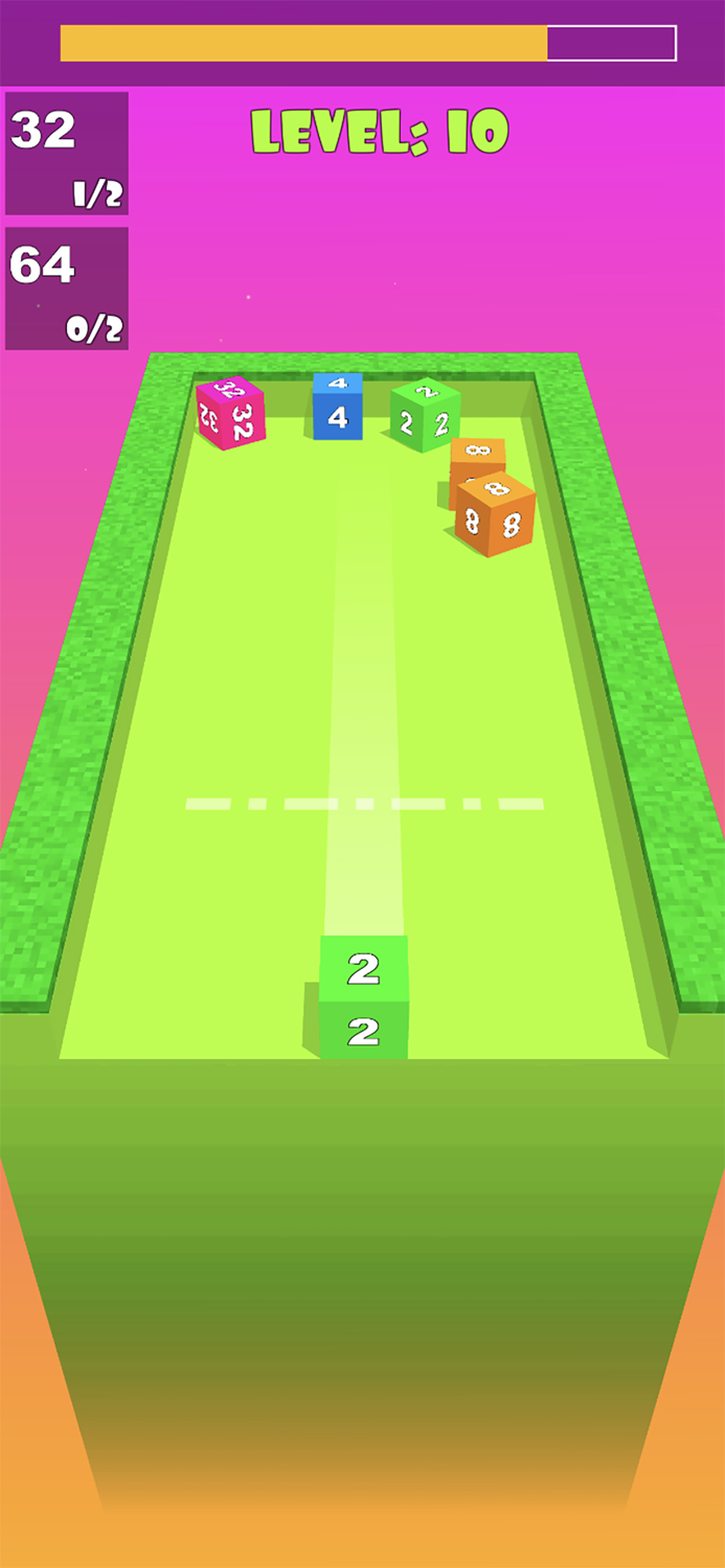 2048 Cube 3D Merge Block Games