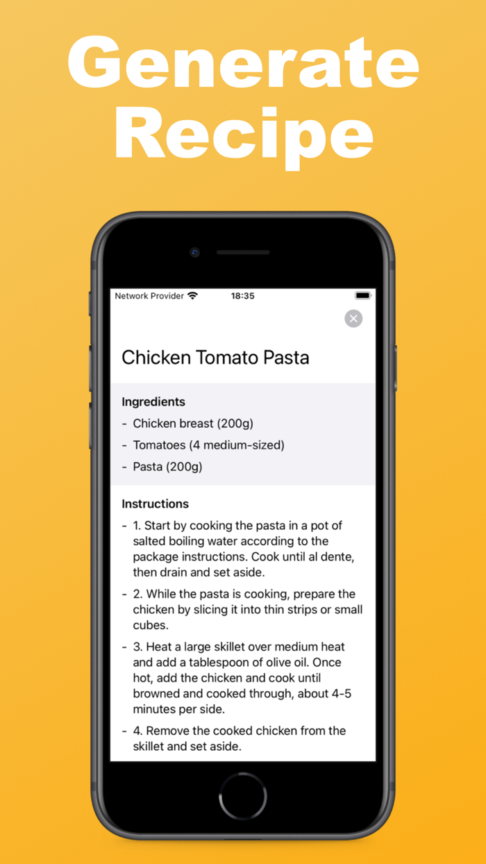 Magic Cook Recipe Generator