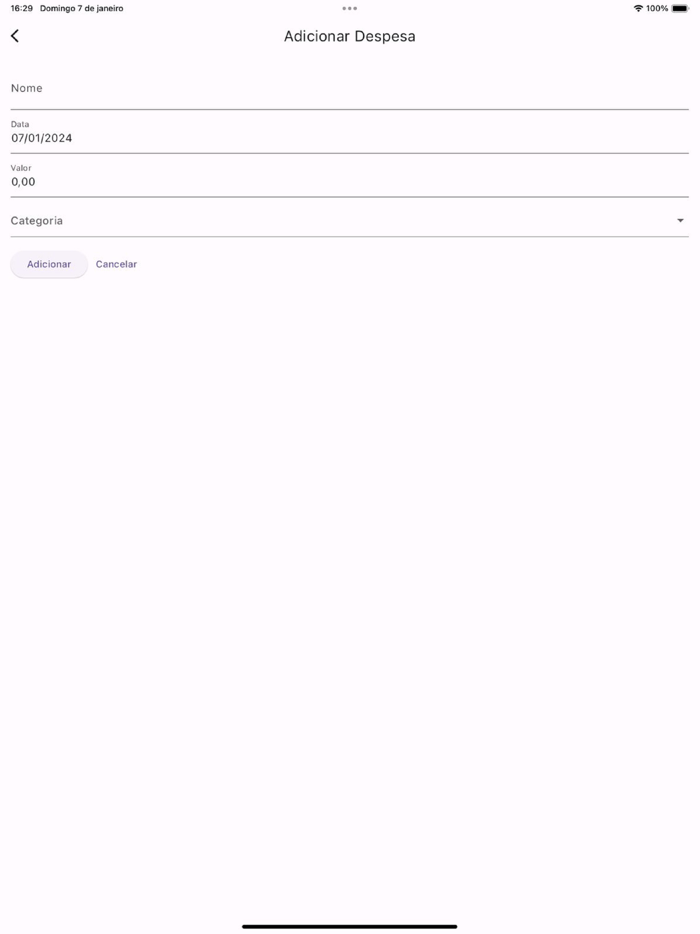 Minhas Despesas Pessoais