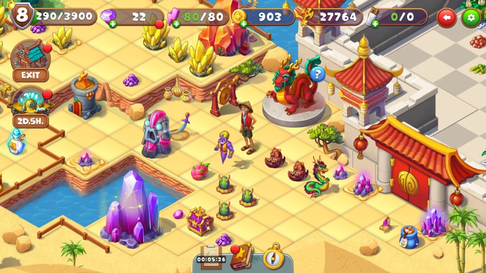 #5. Mergest Kingdom: merge puzzle (macOS) โดย: Clever Apps Pte Ltd