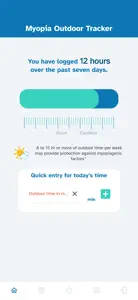 MyoAssist Outdoor Time Tracker screenshot #2 for iPhone