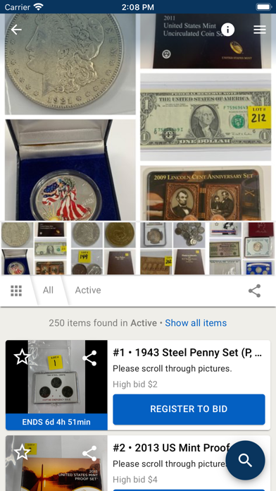 Mayberry Online Auction Screenshot