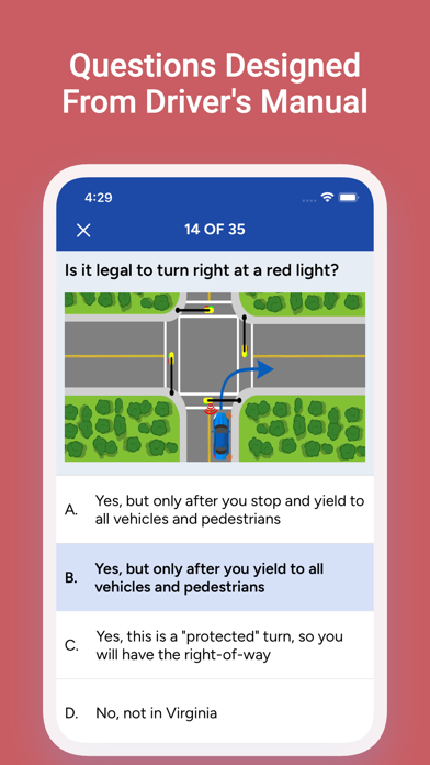 VA DMV Driver's License Test Screenshot