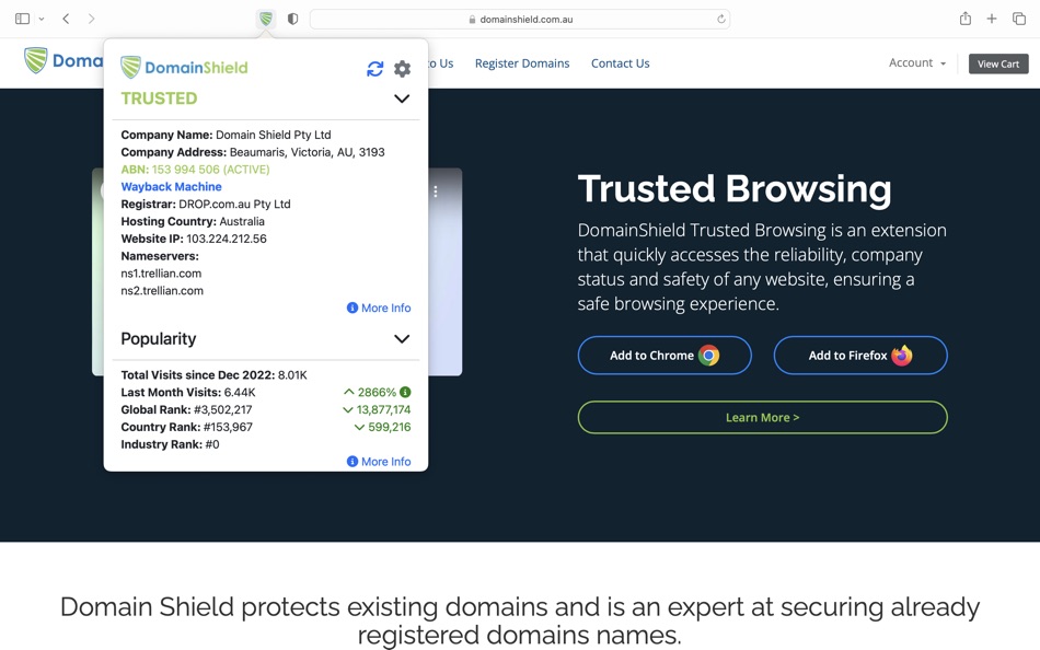 #1. Domain Shield (macOS) 由: TRILLION.COM PTY LTD