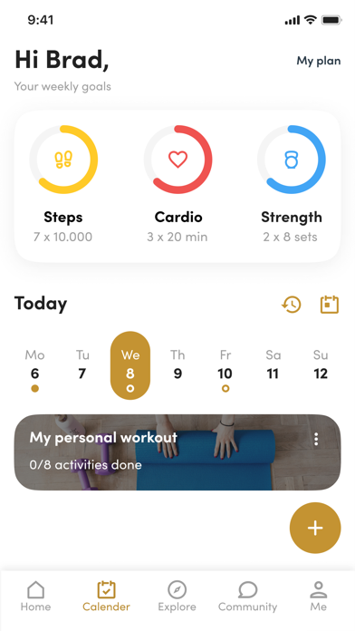 Personalized Fitness Chester S Screenshot