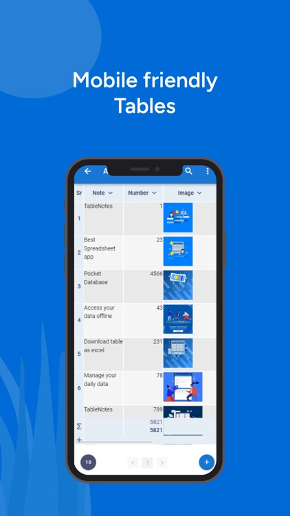 Table Notes  Spreadsheet Excel screenshot-0