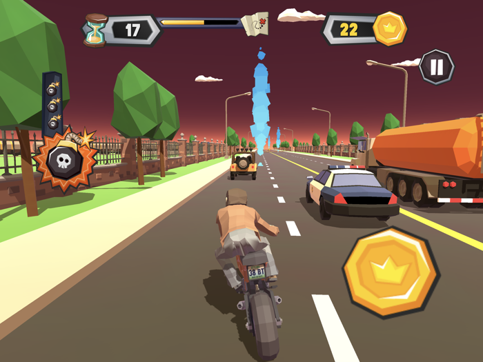 Race Traffic Motorbike Rider