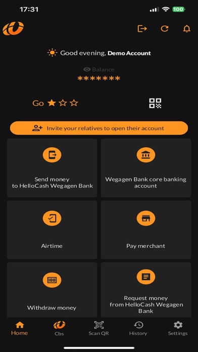 HelloCash Wegagen Screenshot