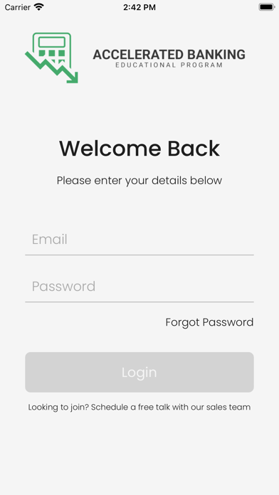 Accelerated Banking Screenshot