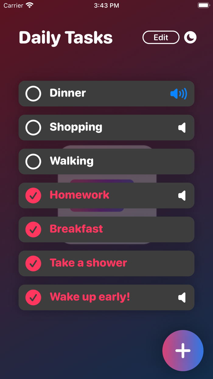 Daily Tasks and Voices