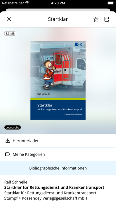 Rettungsdienst Bibliothek Screenshot