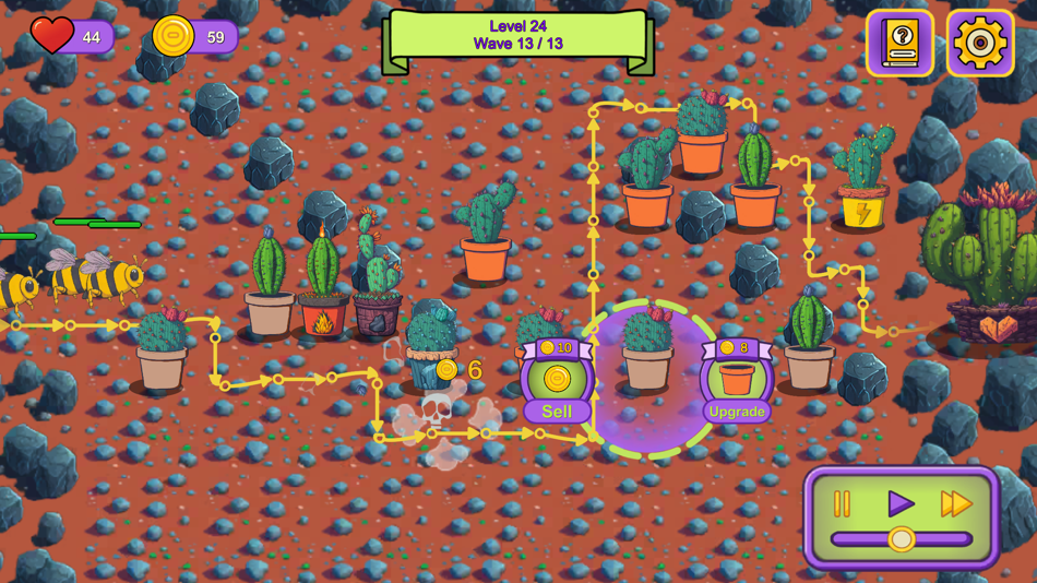 #7. Cactus Defense: Bug Invasion (iOS) 由: Alper Ilkay Karatas