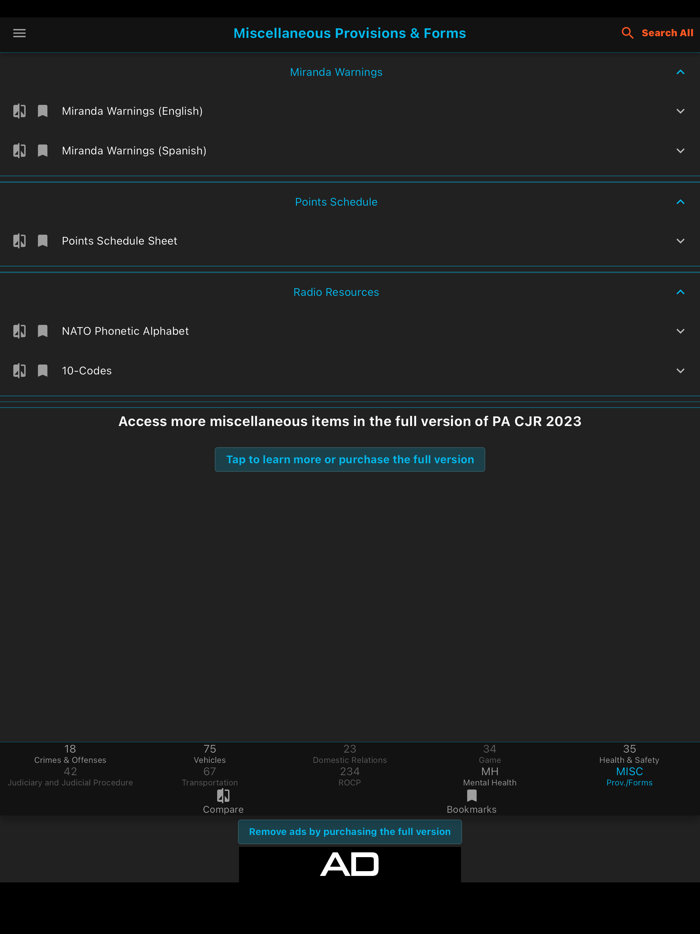 Pennsylvania CJR - 2023 Lite