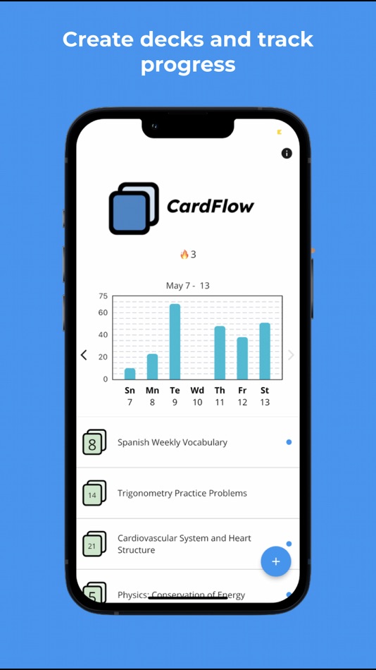 #3. CardFlow - Smart Flashcards (iOS) 由: Nathaniel Corey