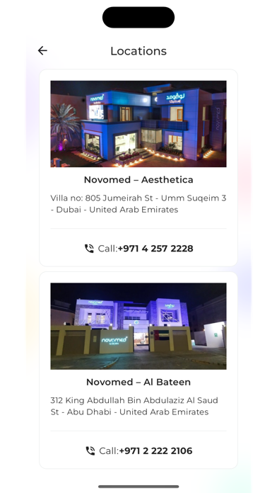 Novomed Centers Screenshot