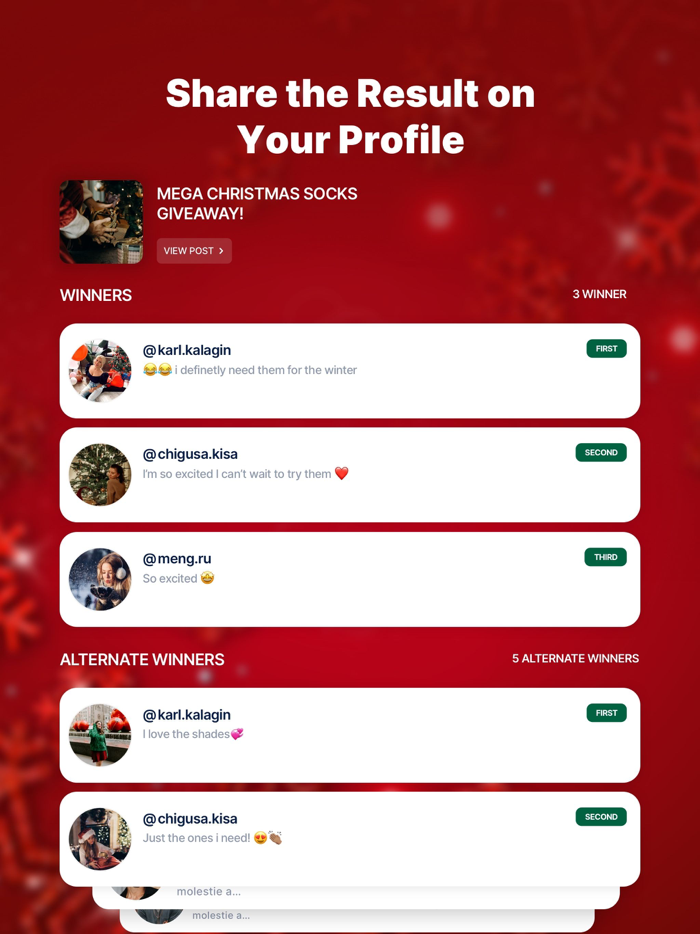 Rafi - Giveaway for Instagram