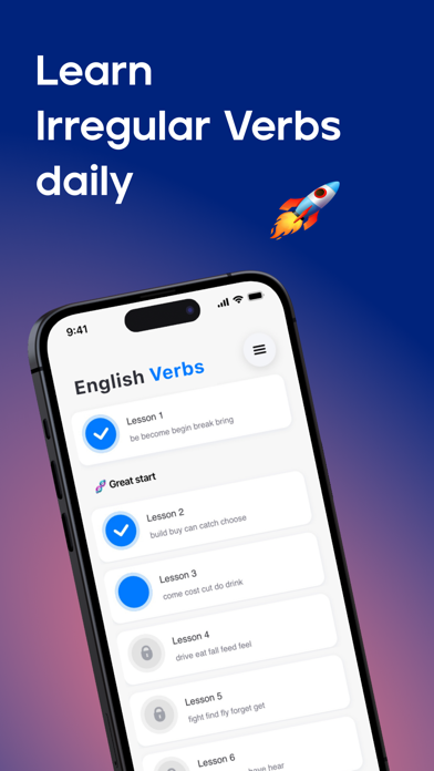 Irregular iVerbs of English Screenshot
