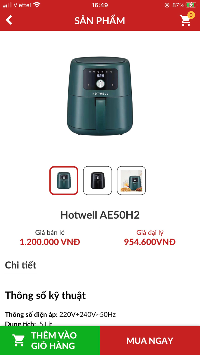 HotWell - Dành cho Shop