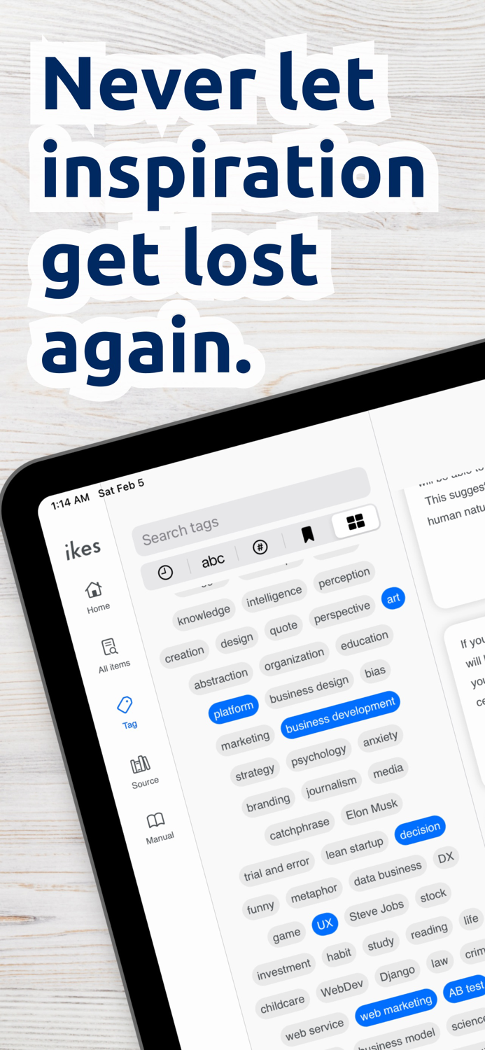 Ikes idea note management