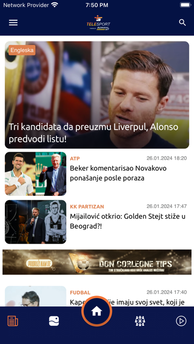 Telesport - Sportske novosti Screenshot