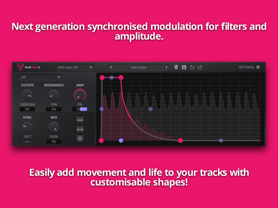 Flux Mini 2 iPad screenshot 2 - Music app